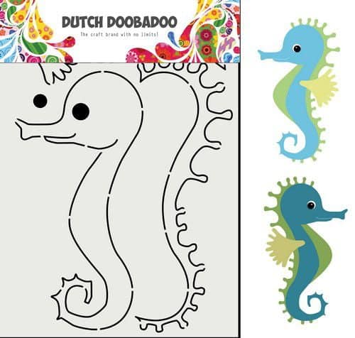 470.713.848 dutch doobadoo card art built up seahorse