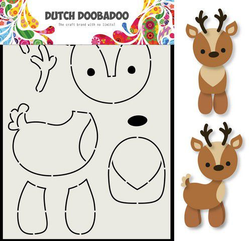 470.713.796 dutch doobadoo card art reindeer a5