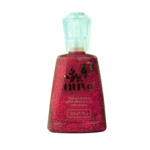 943N Nuvo Glitter Accents Winter Cranberry