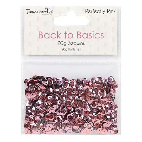 dovecraft back to basics perfectly pink sequins 20