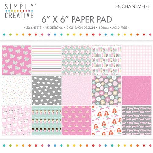 simply creative 6x6 inch paper pad enchantment scp