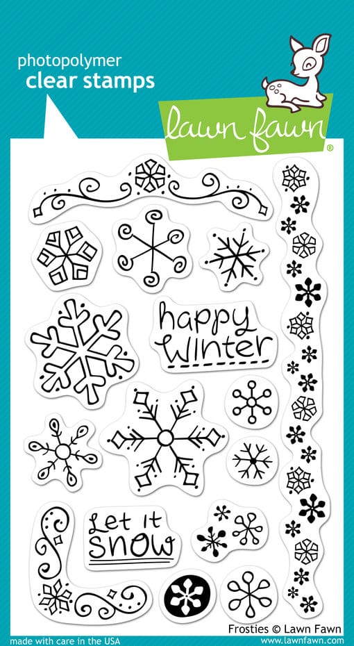LF328 lawn fawn frosties clear stamps