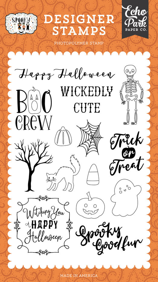 SPO284045 echo park wickedly cute clear stamps