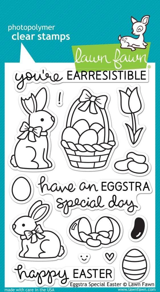 LF840 lawn fawn eggstra special easter clear stamps