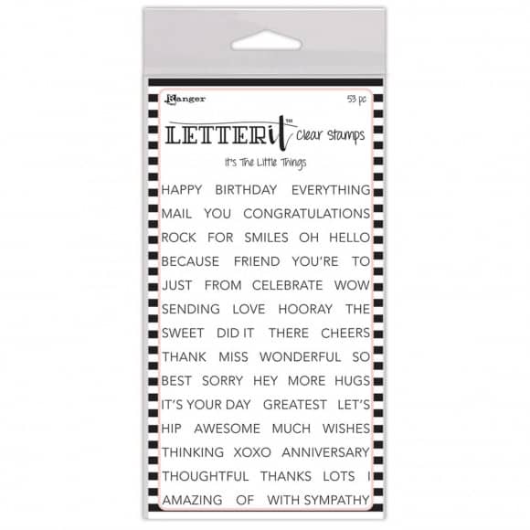 LEC68129 ranger letter it stamp its the little things