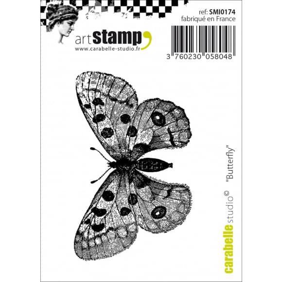 SMI0174 carabelle studio art cling stamp mini butterfly