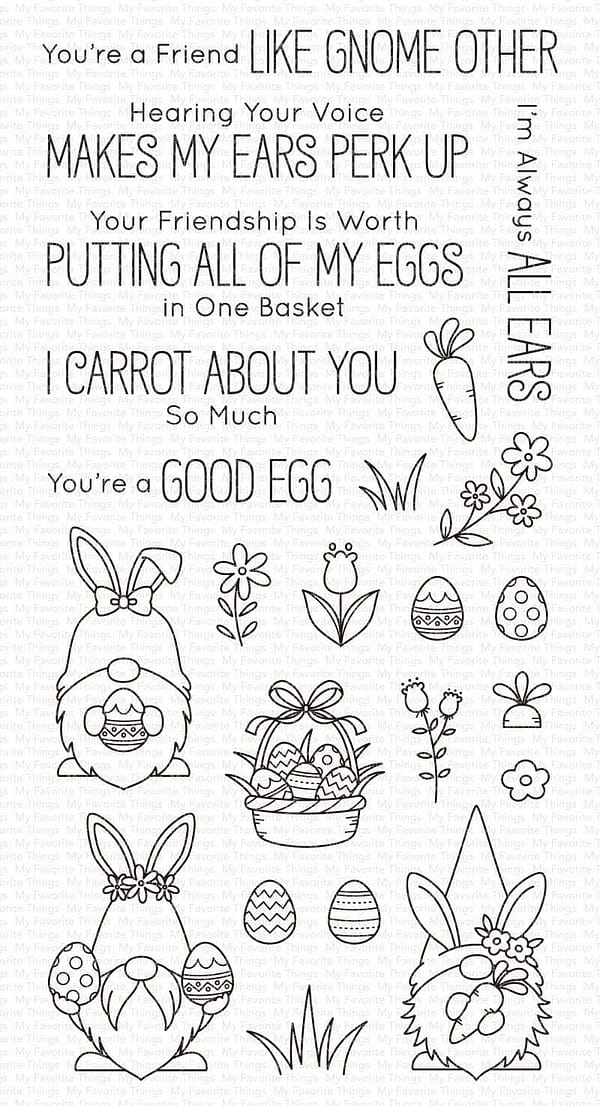 BB 121 my favorite things spring gnomes clear stamps