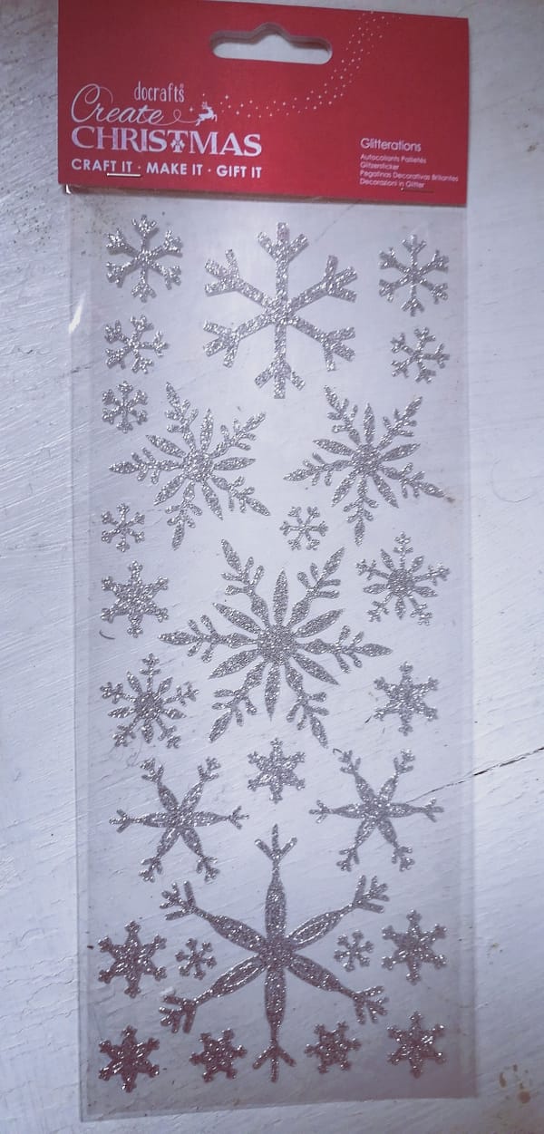 PMA 818917 papermania create christmas glitterations snowflakes silver