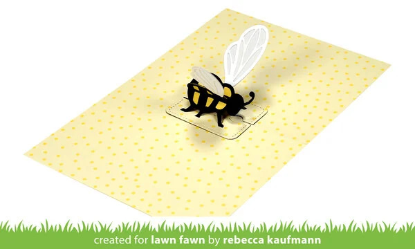 LF3138 lawn fawn pop up bee dies 2