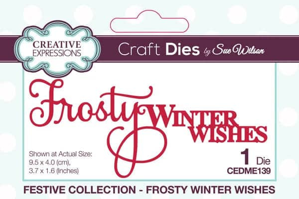 CEDME139 creative expressions sue wilson craft die festive frosty winter wishes