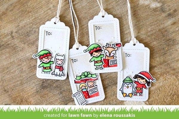 LF1780 lawn fawn say what gift tags dies 2