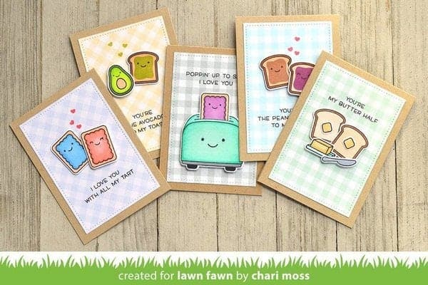 LF1820 lawn fawn lets toast clear stamps 2