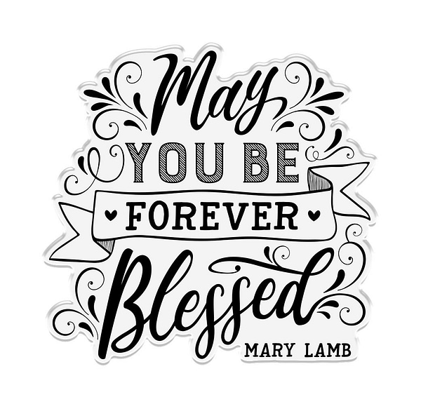 CC STP FOBL crafters companion forever blessed clear stamp 2