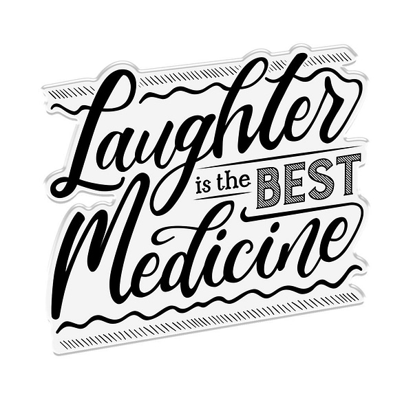CC STP LITB crafters companion laughter is the best medicine clear stamp 2