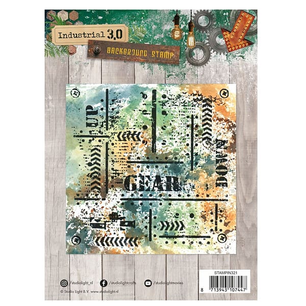 STAMPIN321 studio light industrial collection 3 nr 321 clear stamps