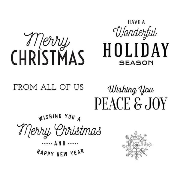 Spellbinders - "Christmas Time Sentiments" - Clear Stamp