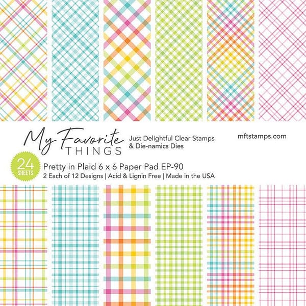 EP 90 my favorite things pretty in plaid 6x6 inch paper