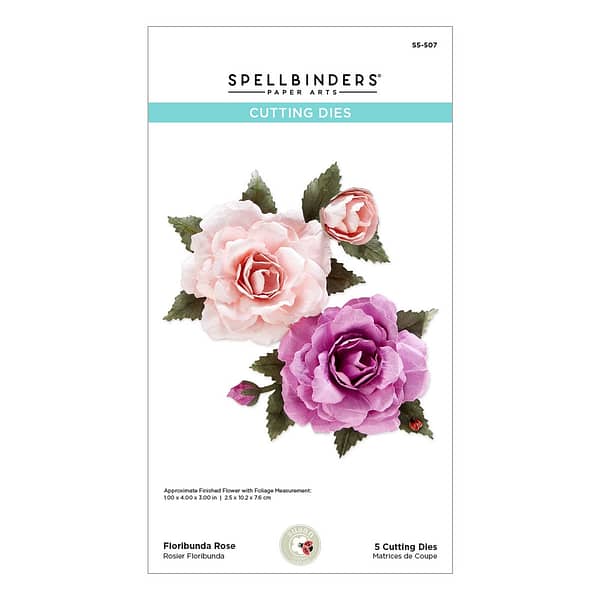 S5 507 spellbinders floribunda rose etched dies