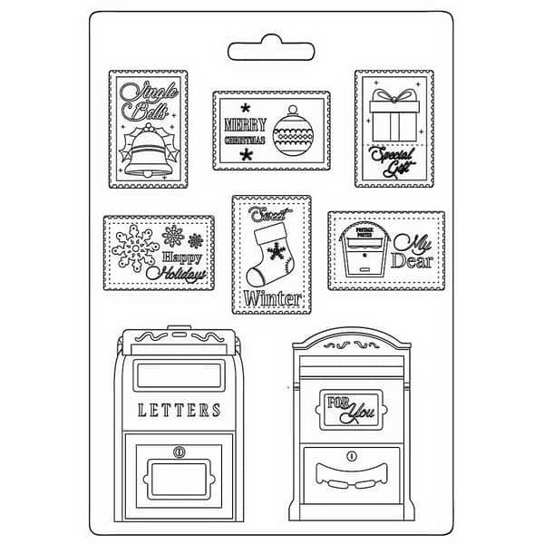 K3PTA5634 stamperia soft mould a5 letter and stamps