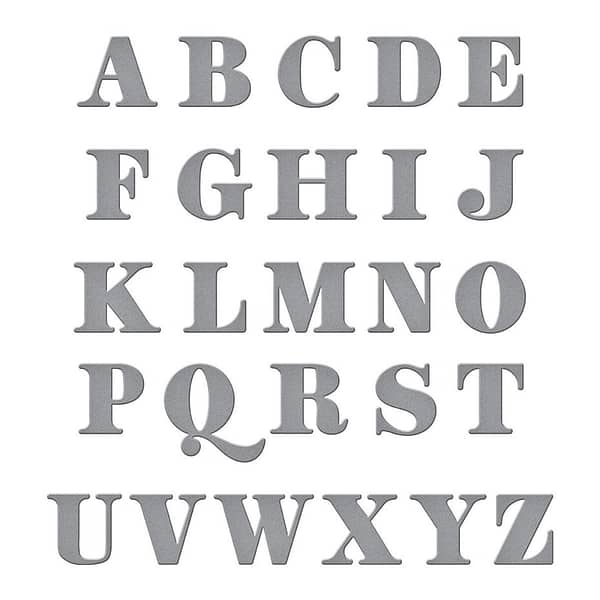S4 1161 spellbinders be bold uppercase alphabet etched die