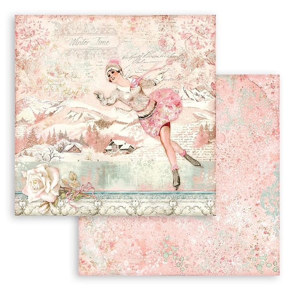 SBBL122 stamperia sweet winter 12x12 inch paper pack 3