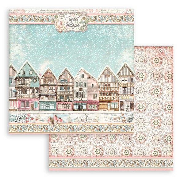 SBBL122 stamperia sweet winter 12x12 inch paper pack 4