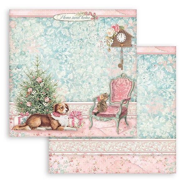 SBBL122 stamperia sweet winter 12x12 inch paper pack 5
