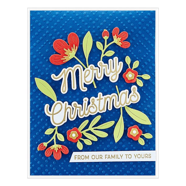 SDS 175 spellbinders many merry christmas sentiments clear stamps 3