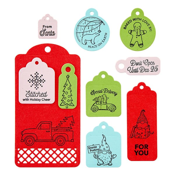 STP 142 spellbinders handmade gift tags clear stamp 3