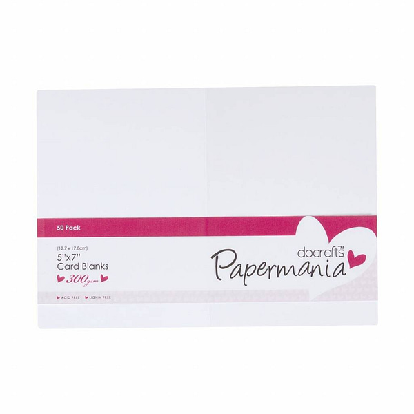 PMA 150630 Papermania Cards Envelopes 5x7 White 50pk