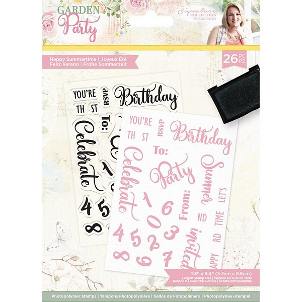 S GP ST HAPS crafters companion garden party a6 clear stamps