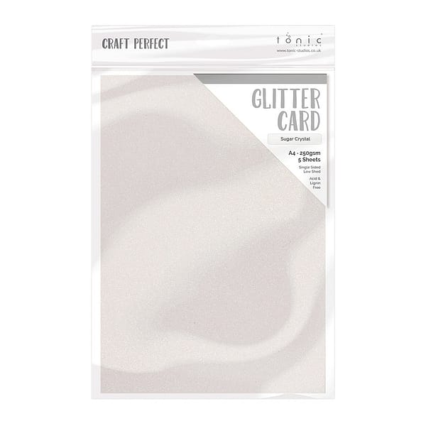 9948e tonic craft perfect glitter card a4 sugar crystal
