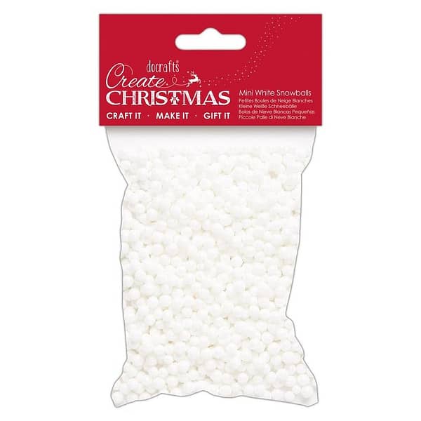 PMA 356975 papermania create christmas small white snowballs