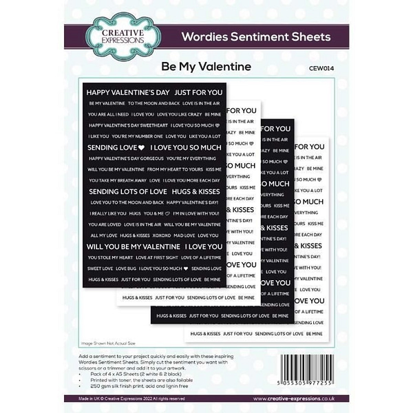CEW014 creative expressions wordies sentiment sheets 6x8 1