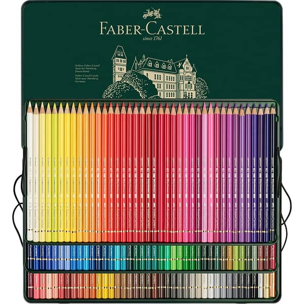 FC 110011 faber castell color pencils polychromos Tin box 120pcs 2
