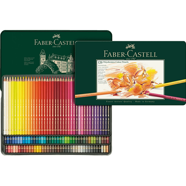 FC 110011 faber castell color pencils polychromos Tin box 120pcs