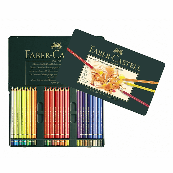 FC 110060 faber castell color pencils polychromos Tin box 60pcs