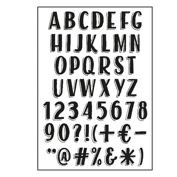 pf107005 paperfuel alphabet vintage clear stamp a6 2