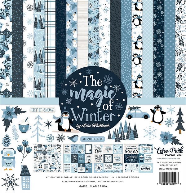 MOW291016 echo park the magic of winter 12x12 inch collection kit