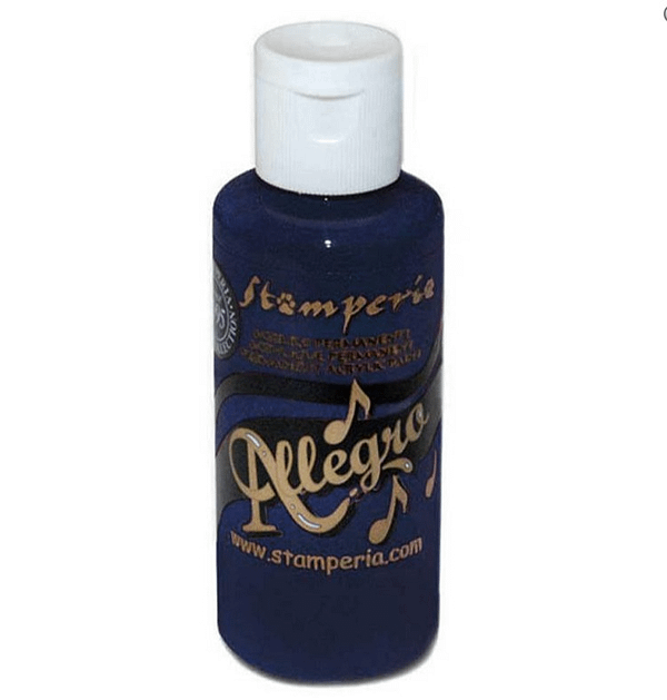 KAL96 stamperia allegro paint 60ml prussian blue