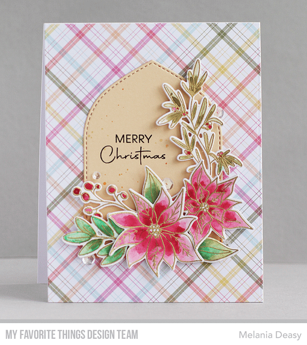 DBD 002 my favorite things pretty poinsettias clear stamps 2