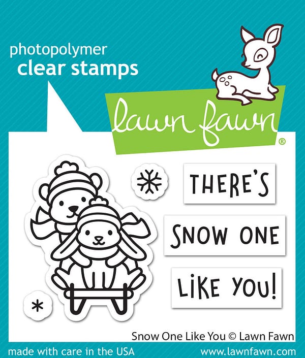 LF2943 lawn fawn snow one like you clear stamps