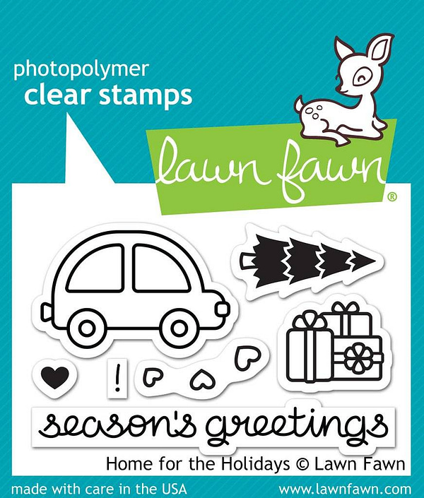 LF1220 Lawn Fawn Home for the holidays stamp mini