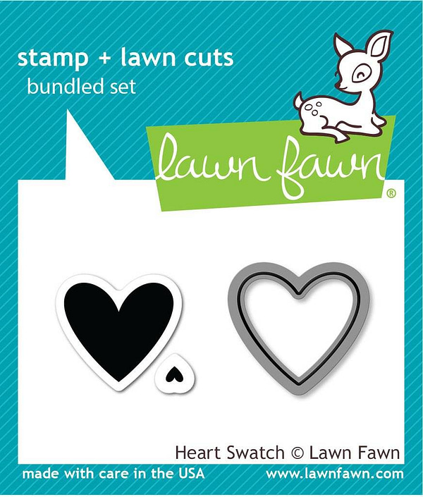 LF1314 lawn fawn heart swatch stamp die