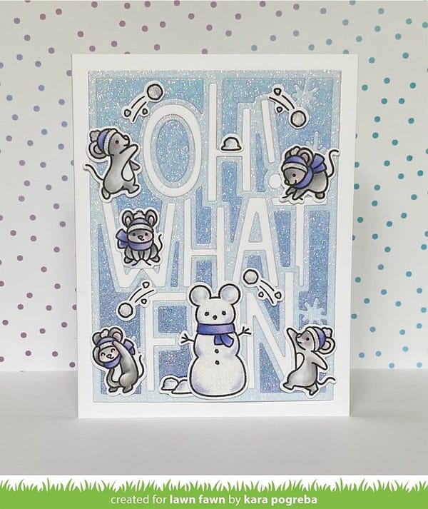 LF2941 lawn fawn snowball fight clear stamps 2