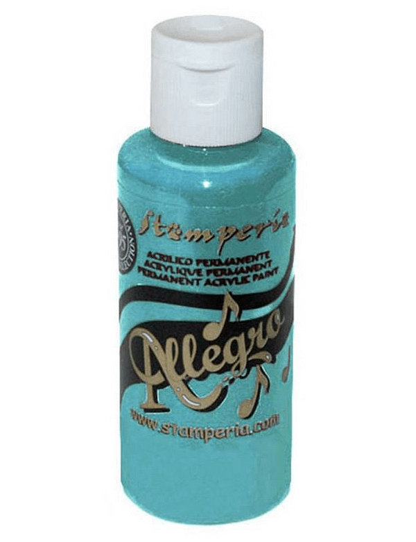 KAL109 stamperia allegro paint 60ml indian turquoise