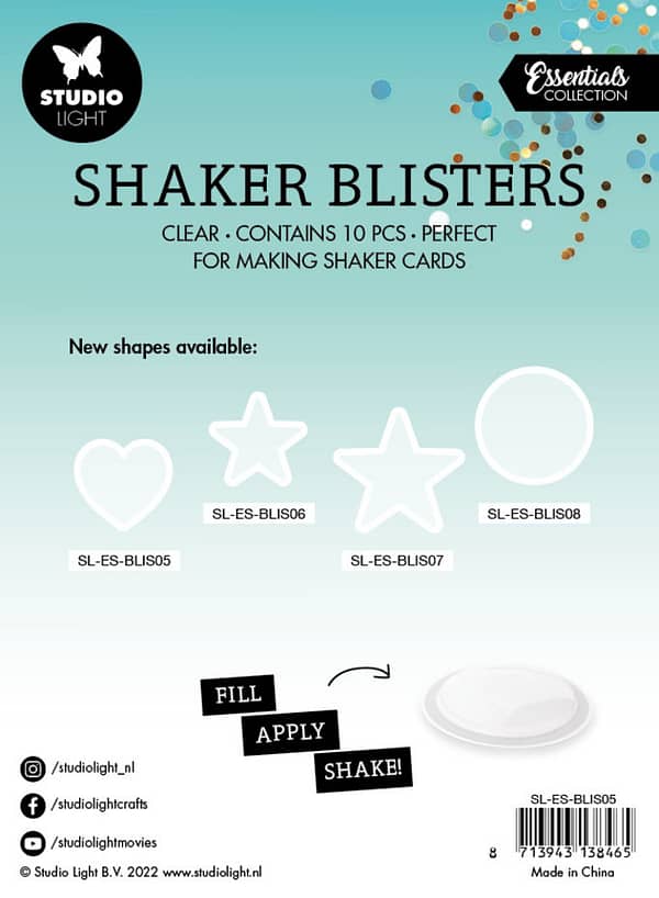 SL ES BLIS05 studio light shaker blister heart shape 10pcs 2