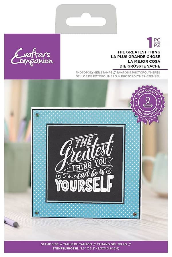 CC STP TGRT crafters companion the greatest thing clear stamps
