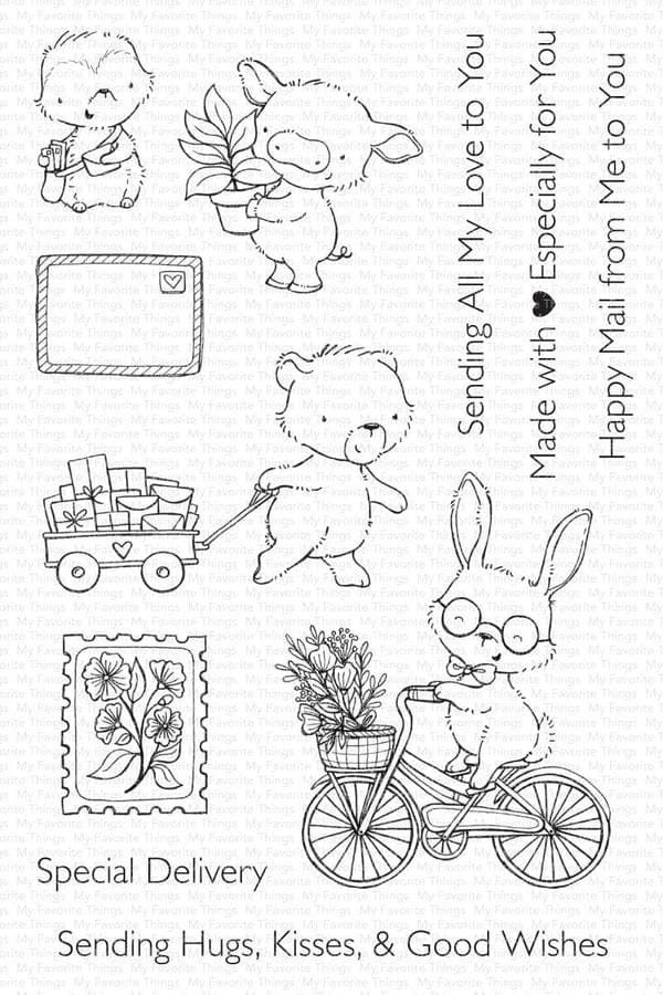 SY 44 my favorite things happy mail clear stamps