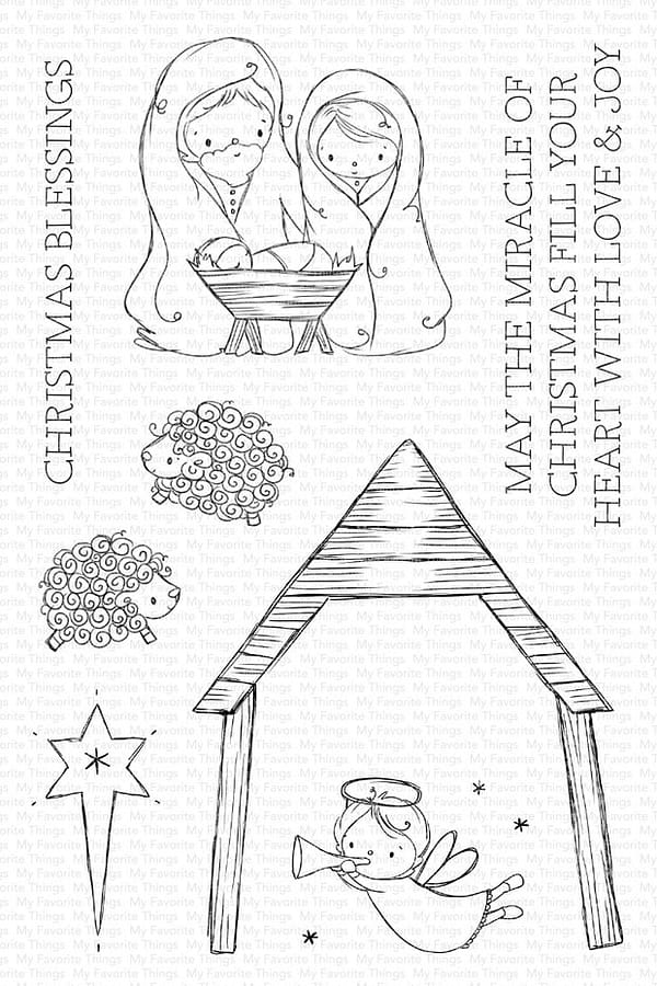 RAM 040 my favorite things christmas blessings clear stamps